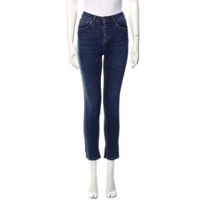 Anine Bing Skinny Leg Cropped Jeans